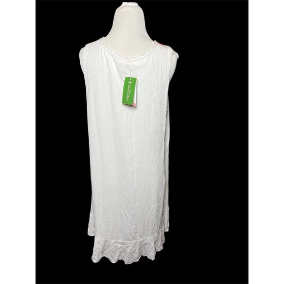 Lilly Pulitzer Thalia Tunic Sleeveless Swing Dress Embroidery in Size L New - Picture 2 of 9